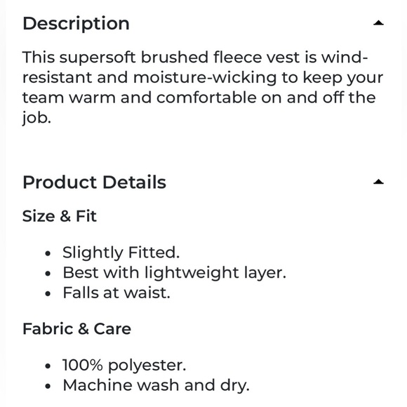 L.L. Bean ProStretch Fleece Vest.  Blue ~ Sappi Paper Logo - Picture 10 of 11